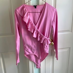 Super Cute Pink Ruffle Body Suit